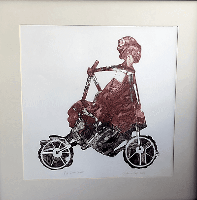  Gravür Baskı /Hamile Kadın 50x50 cm - Yusuf Demirtaş